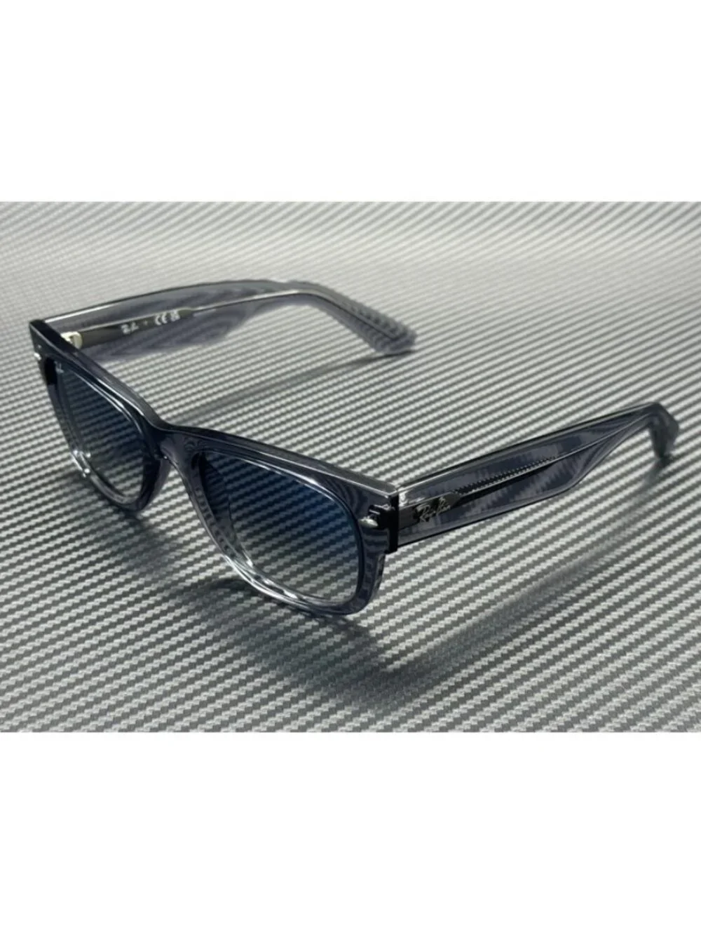 New Ray-Ban Men Transparent Grey Sunglasses 55-21-145
